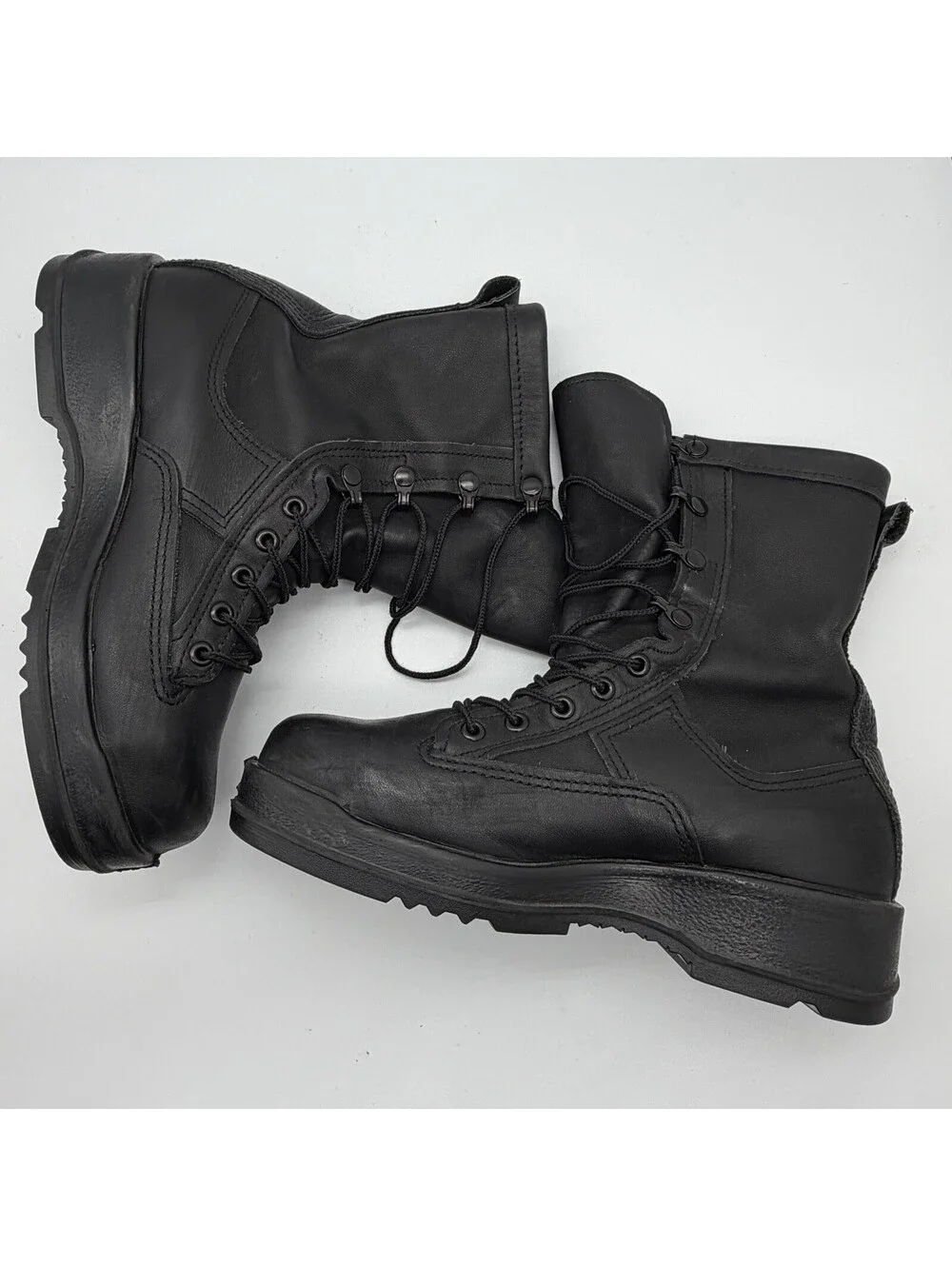 Belleville 800 ST Mens 6.5 W Black Gore-Tex Steel Toe Flight Deck Boots USA